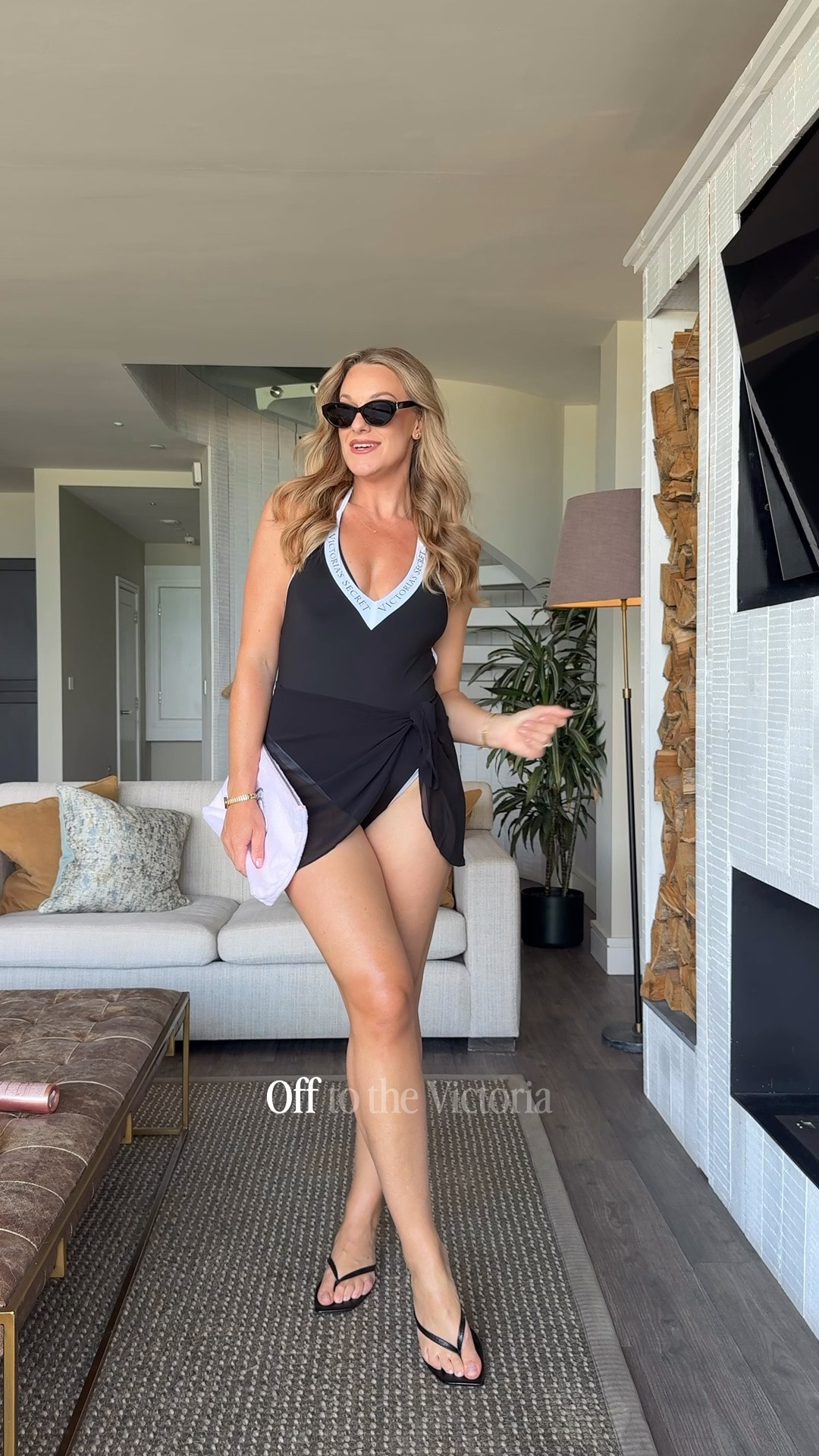 Midsize swimwear , size 12-14 victorias secrets swimsuit (wearing size large) black swimsuit, sexy swimwear, black sarong , summer holiday outfits, midsize summer holiday look

#LTKsummer #LTKmidsize #LTKswimwear