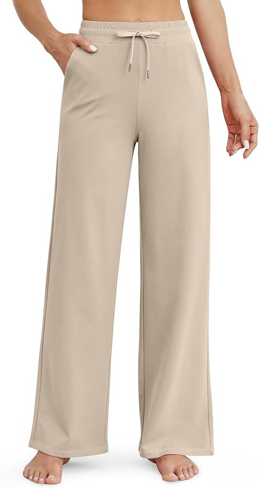 G4Free Wide Leg Yoga Pants for Women Loose Casual Sweatpants Drawstring Comfy Lounge Pajama Pants... | Amazon (US)