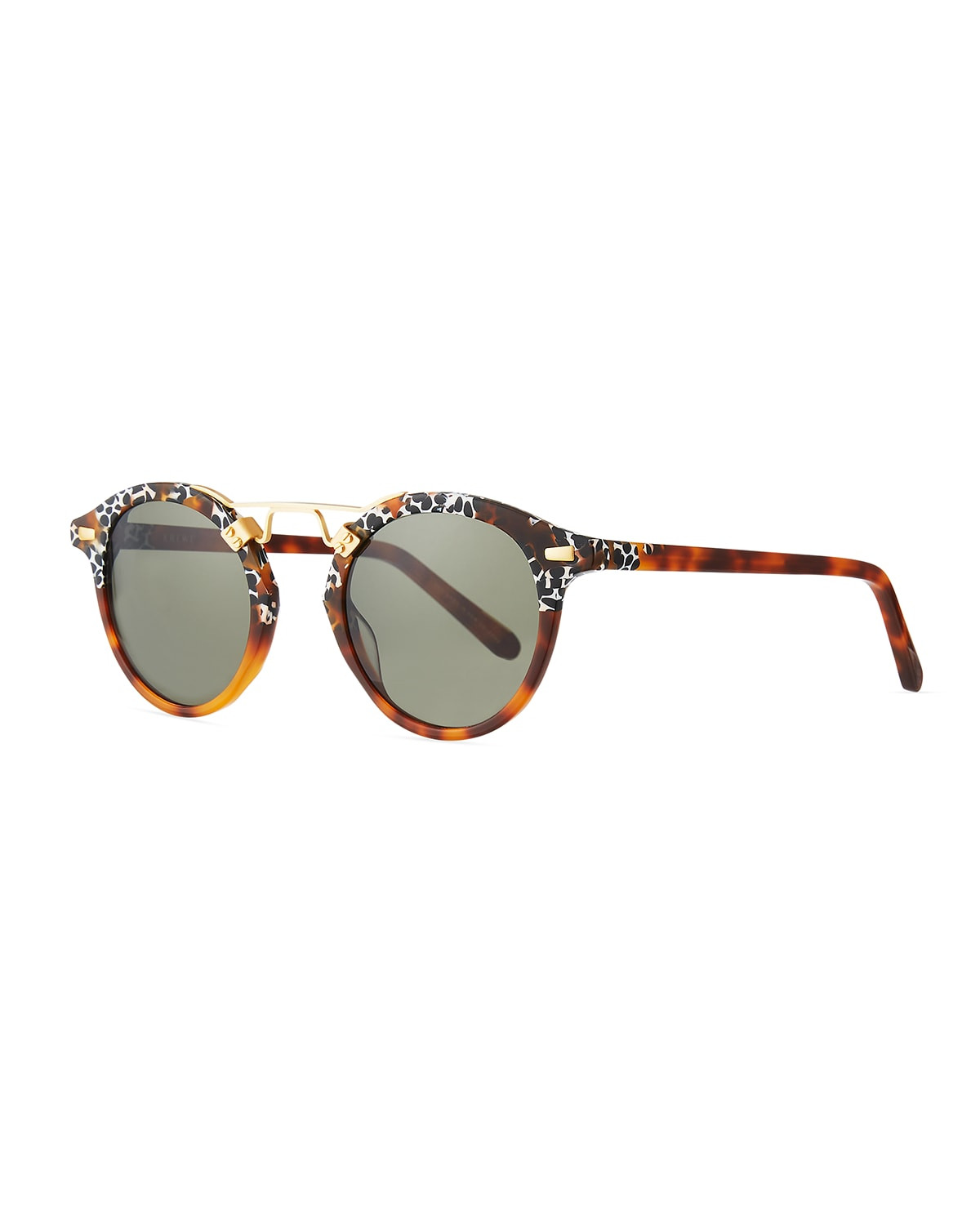 St. Louis Round Acetate Sunglasses | Neiman Marcus