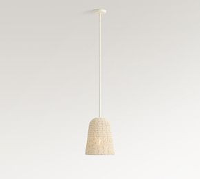 Montauk Wood Bead Bell Pendant (11") | Pottery Barn CA