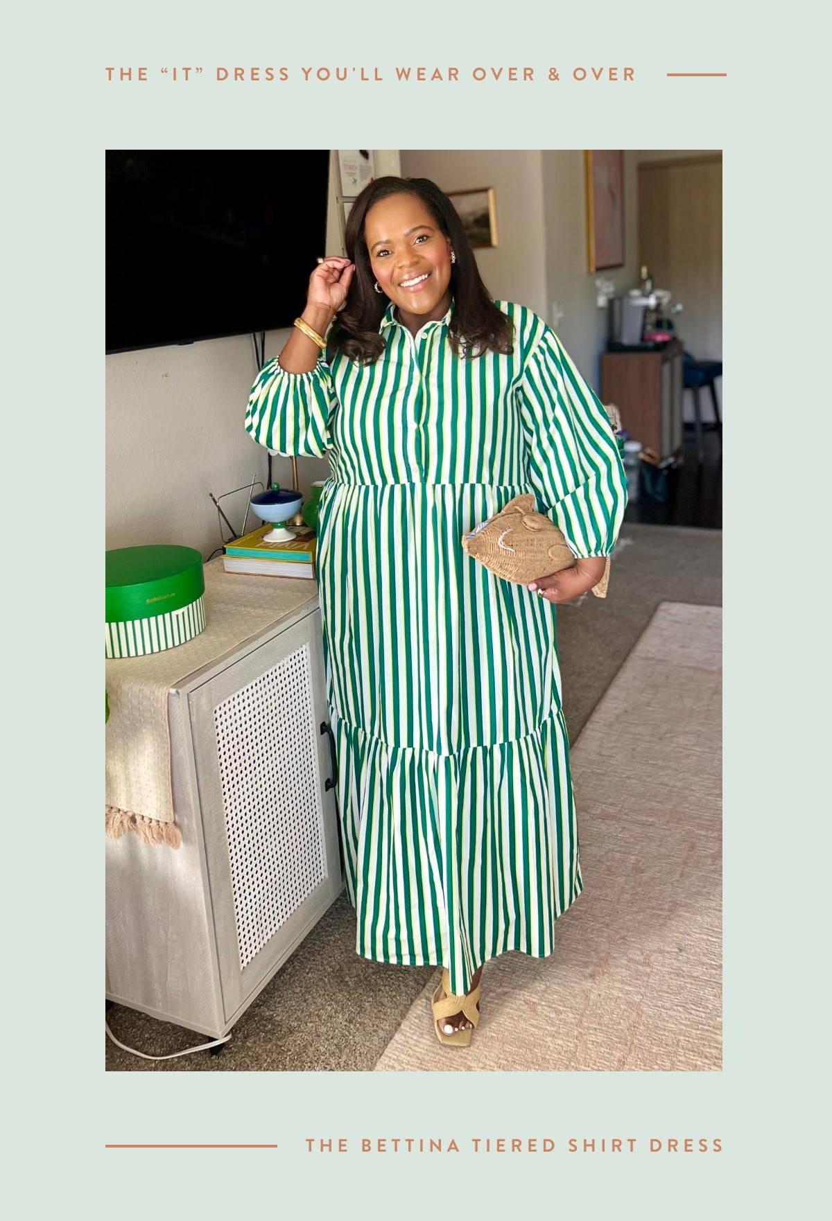 Anthropologie / plus size / stripe dress / green dress 

Use code: CHARM20 to save 20% off until 5/11! 

#LTKMidsize #LTKPlusSize #LTKSaleAlert