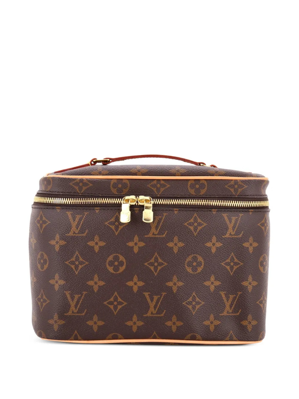 Louis Vuitton Pre-Owned Nice Vanity Case Monogram Canvas BB Pouch | Brown | FARFETCH | Farfetch Global
