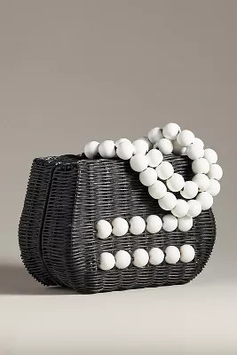 Bali Beaded Straw Satchel | Anthropologie (US)