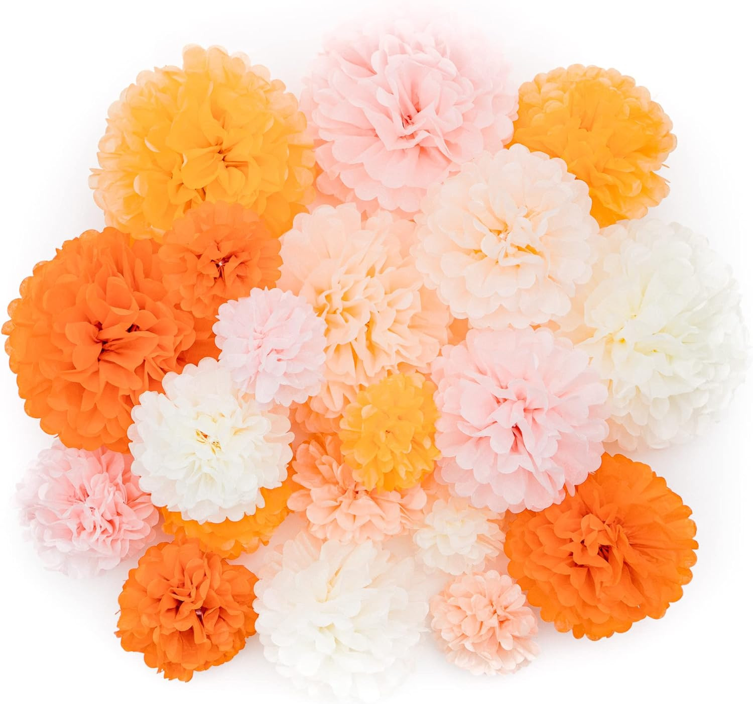 PapaKit Party Tissue Pom Pom Paper Flower Set, for Birthday Party Baby Shower Wedding Engagement ... | Amazon (US)