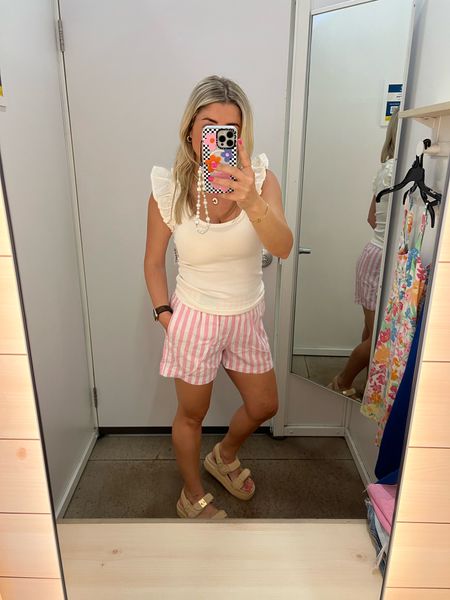 Outfit on sale
Tank xs
Pink shorts xs
Old navy haul
Sandals up 1/2 a size 

#LTKfindsunder100 #LTKsalealert #LTKshoecrush