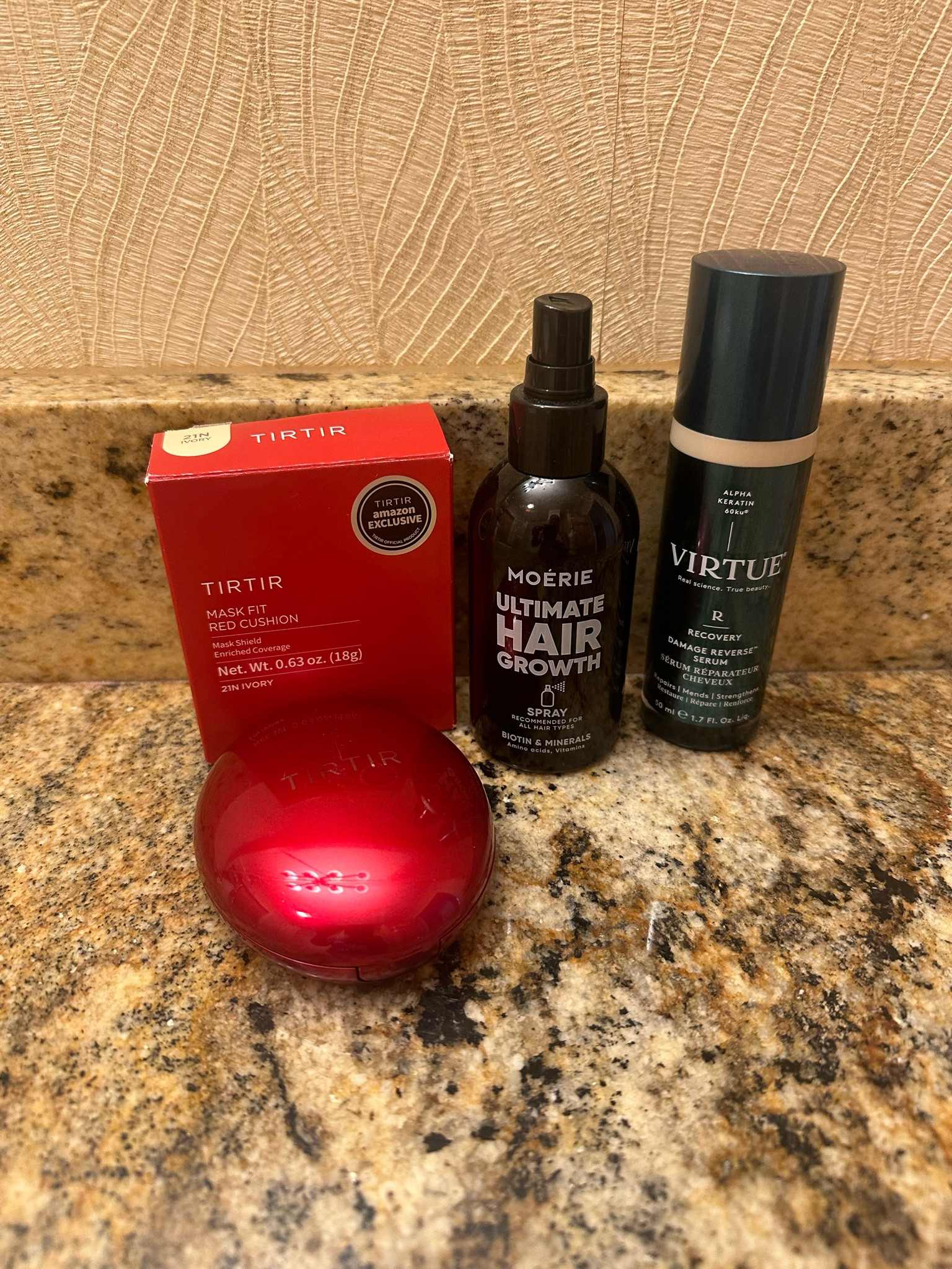 There favorite Amazon Products:

The Tirtir cushion foundation

Moerie hair growth spray

Virtue hair repair serum. 

#LTKBeauty #LTKFindsUnder50 #LTKSummerSales