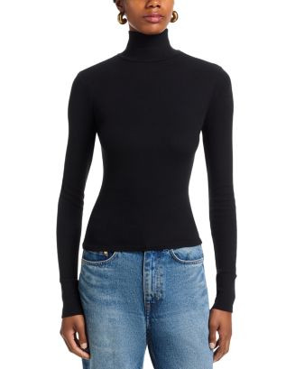 perfectwhitetee Luxe Rib Turtleneck Tee  | Bloomingdale's Women | Bloomingdale's (US)