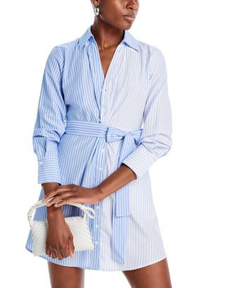 AQUA Striped Poplin Shirtdress - 100% Exclusive Back to results -  Women - Bloomingdale's | Bloomingdale's (US)