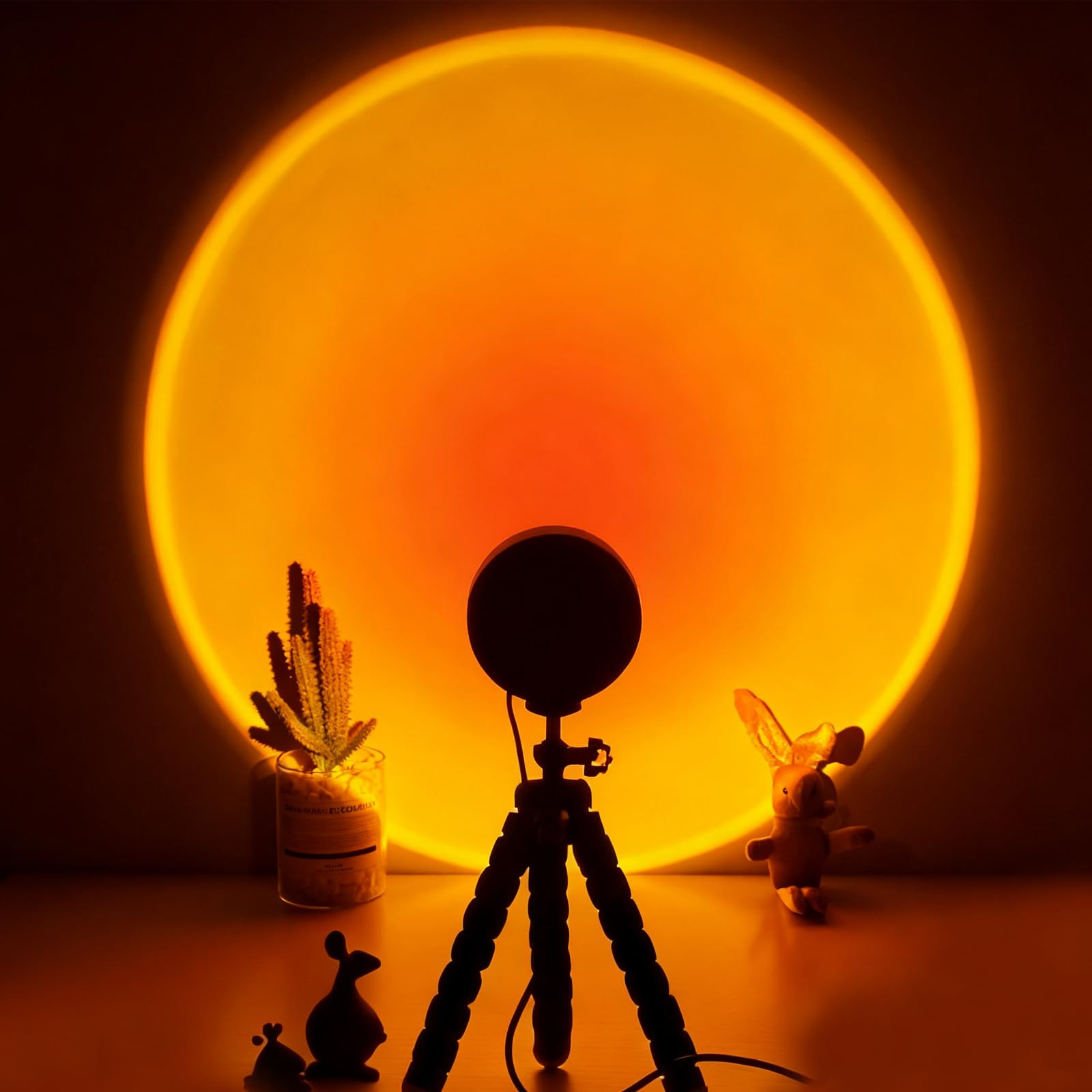 CORATED Sonnenuntergang Lampe, 360 ° Drehbares Romantisches Sunset Lampes, Geeignet für Fotogra... | Amazon (DE)