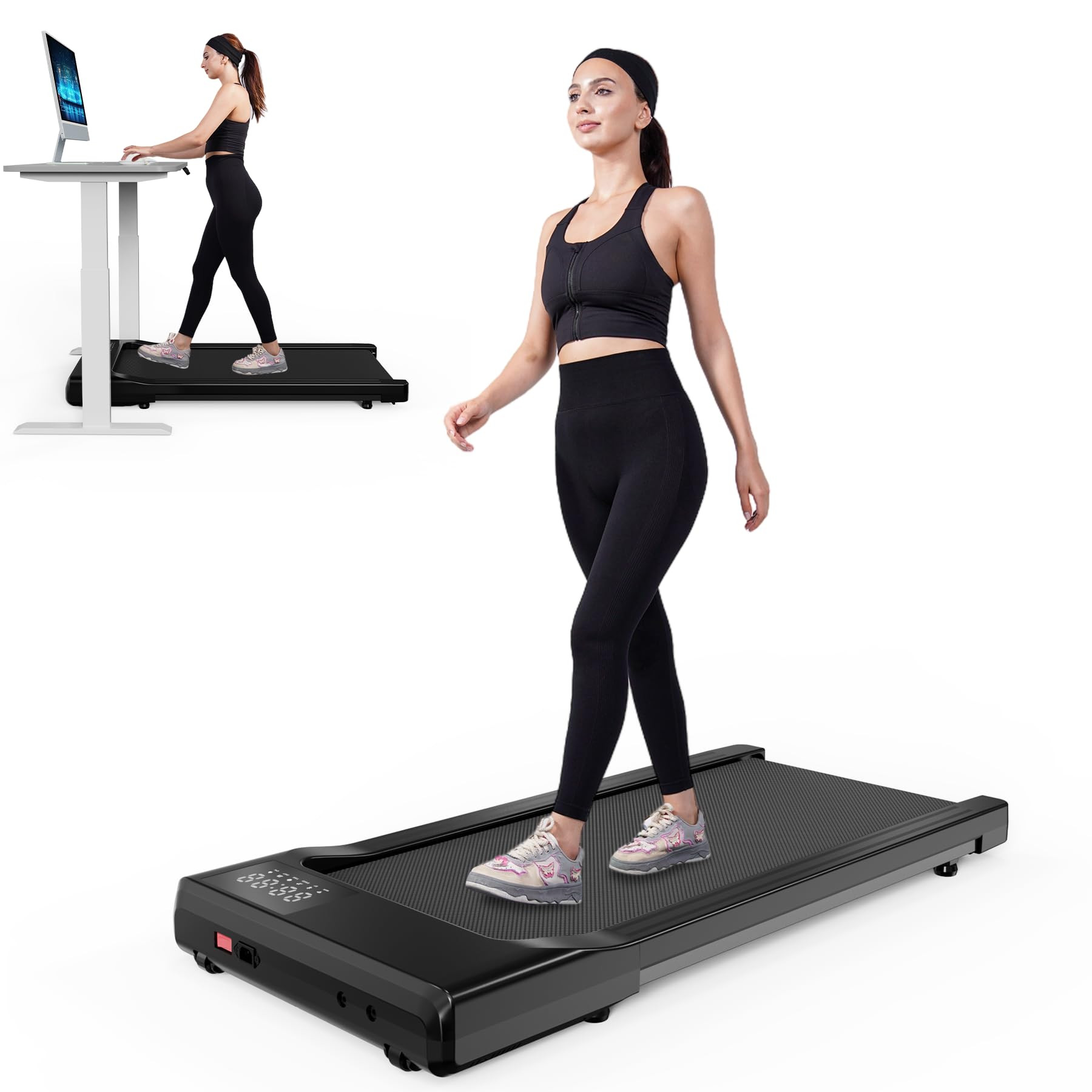 SupeRun Walking Pad, Under Desk Treadmill, 3 in 1 Portable Treadmill with Remote Control LED Disp... | Amazon (US)