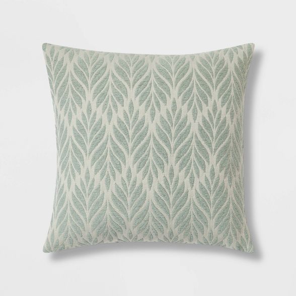 Woven Botanical Square Throw Pillow - Threshold™ | Target