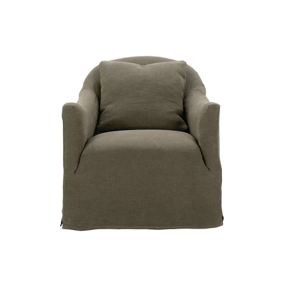 Aiden Slipcover Swivel Chair | Heritage House