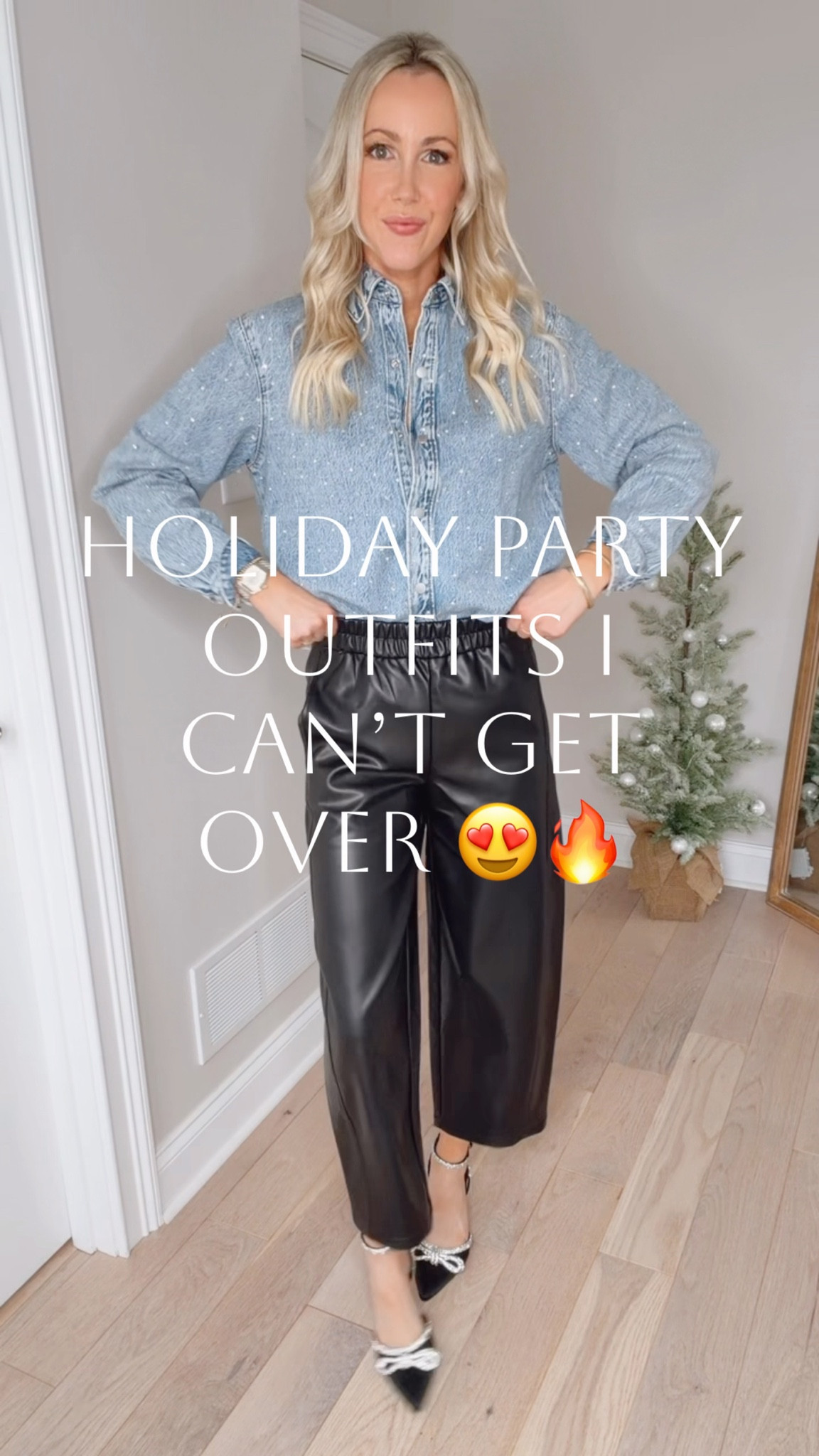Holiday party outfits I can’t get over! On sale!🚨Loving these new arrivals from Target for the holidays! This embellished denim top is so fun! And I love these faux leather pants with an elastic waist! Pockets, too! This sequin mini dress is so fun! And this fur coat looks and feels $$$! This velour mini dress is super cute for the holidays! And I love the this faux leather jacket with the fur collar as an added layer! I’m 5’7” wearing my true size xs in all! Many items on sale! Which new arrival from Target is your fave?👇🏻

#LTKCyberWeek #LTKSaleAlert #LTKHoliday