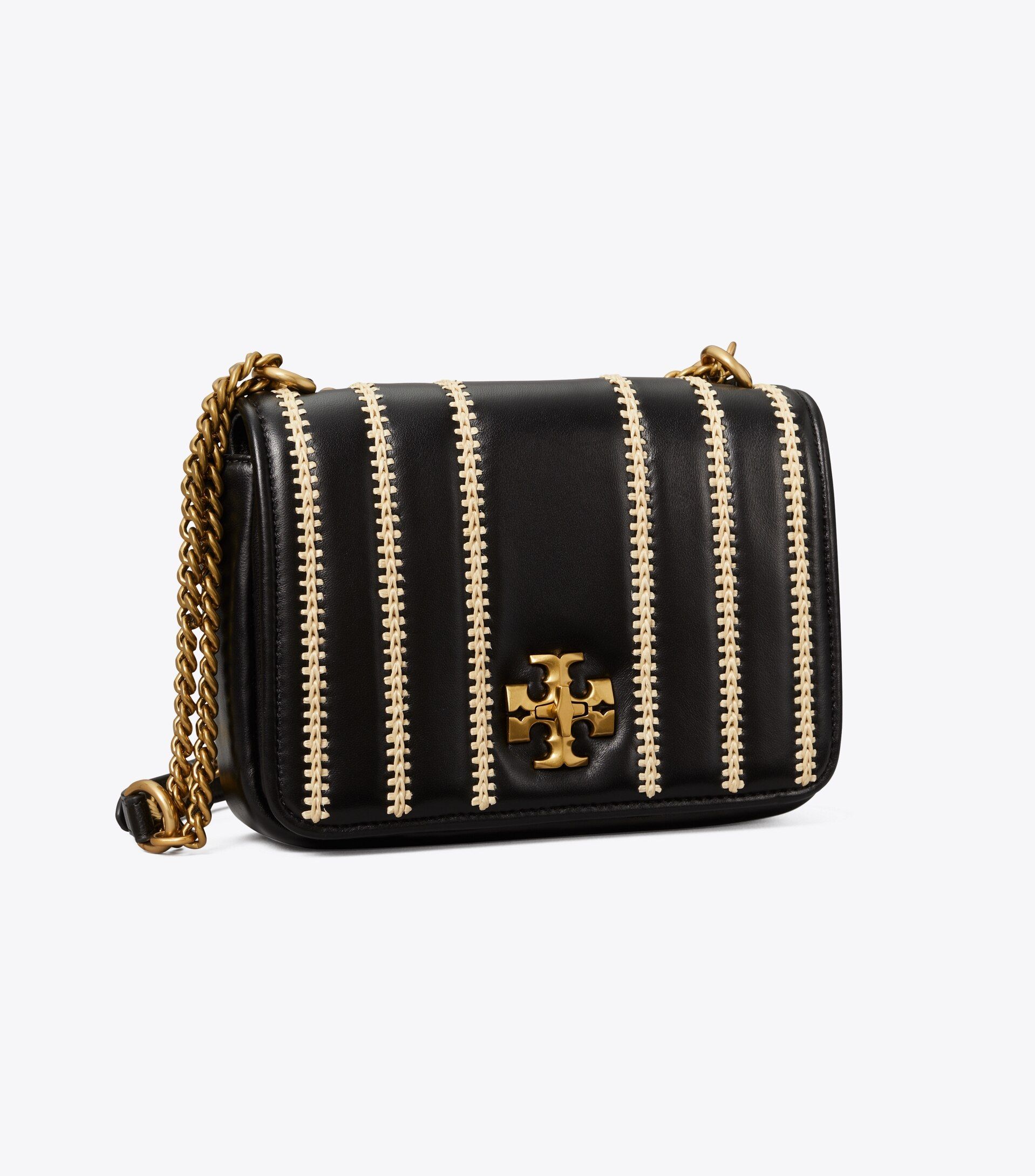 Kira Raffia Stripe Chain Shoulder Bag | Tory Burch (US)