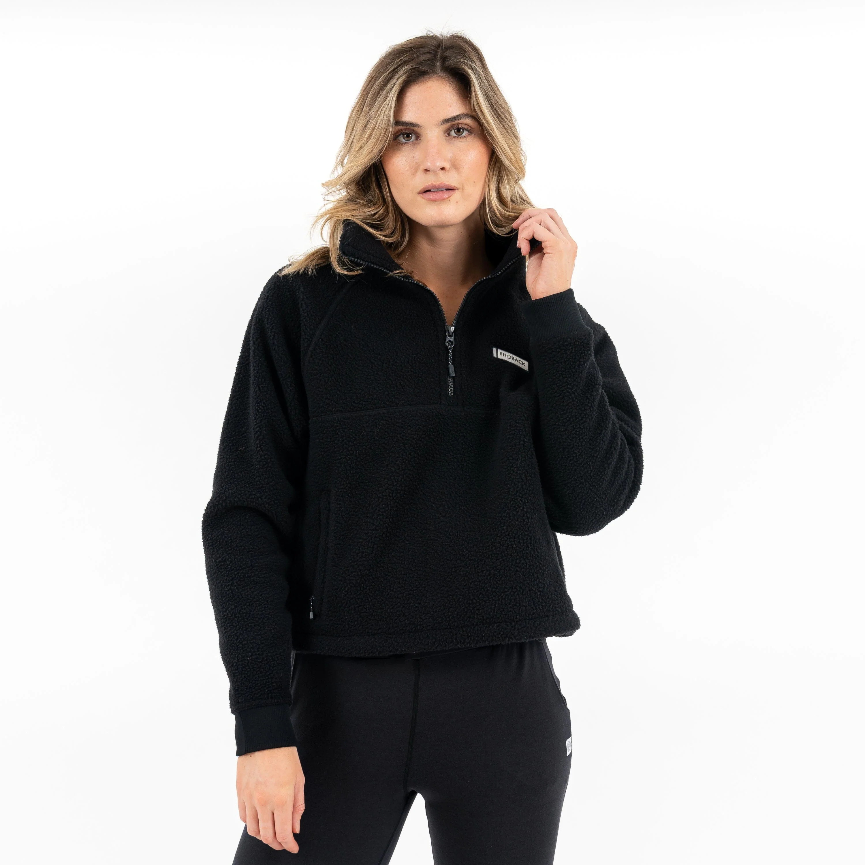 Rivanna Fleece Pullover - Midnight Black | Rhoback | RHOBACK