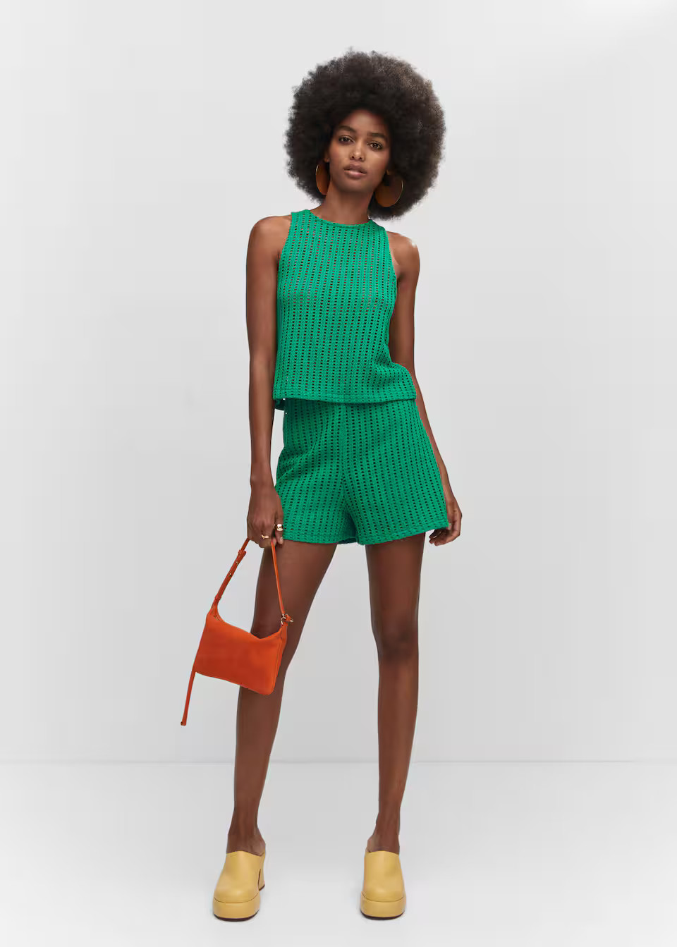 Openwork knit shorts | MANGO (US)