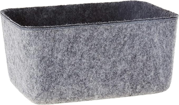 Three by Three Seattle Felt-Like-It! Deep Drawer Organizer, Charcoal (48092), 6x4x2.75" | Amazon (US)