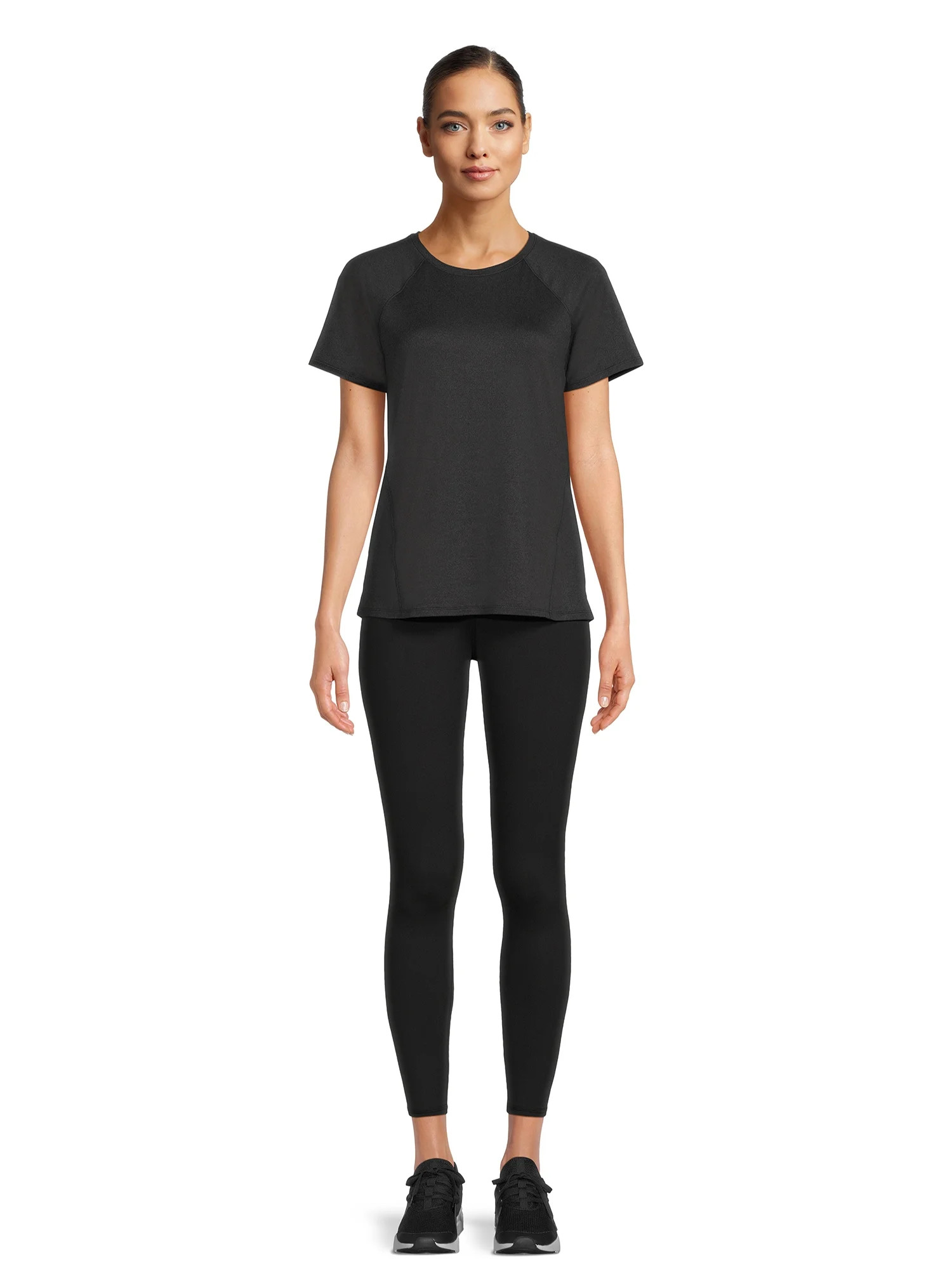 Athletic Works Women's Active T-Shirt and Leggings Set, 2-Piece, Sizes XS-XXXL | Walmart (US)