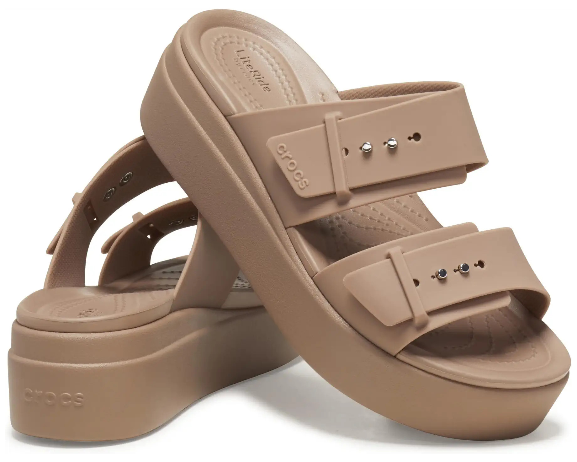 Crocs Brooklyn Buckle Low Wedge | Zappos