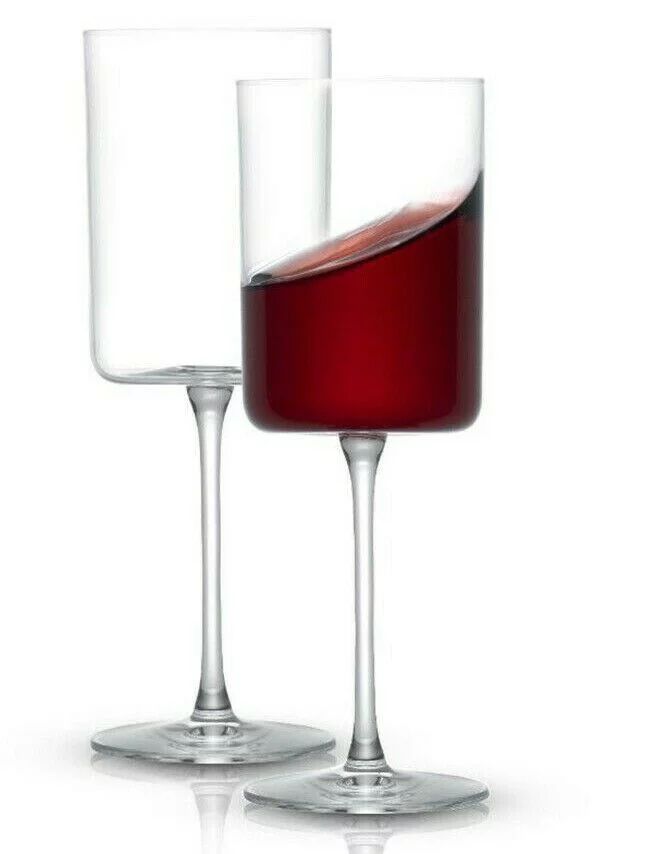 JoyJolt Claire European Crystal Red Wine Glasses, 14 Oz Set of 2 - Walmart.com | Walmart (US)