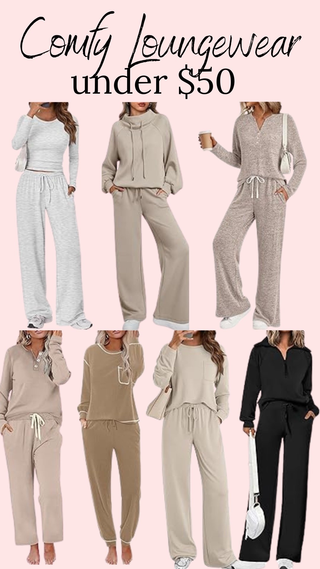 Comfy loungewear under $50 💜❤️🩷

#LTKootd