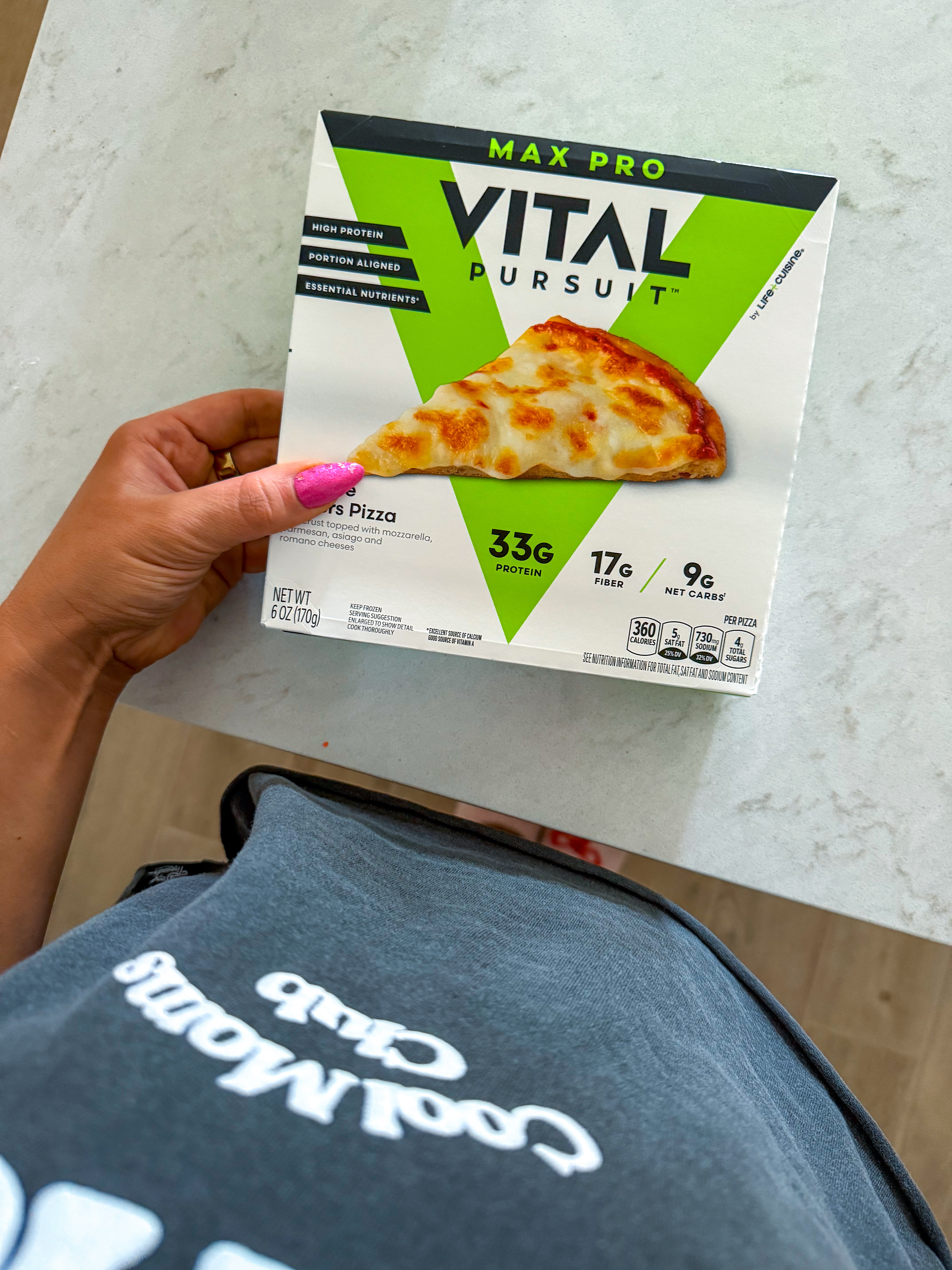 The whole family has fallen in love with this protein pizza! We cook it in the air fryer! It’s faster & healthier than delivery…and also helps my mom guilt 😝🍕 

#Vital #Pizza #ProteinPizza #Protein #Healthier #CoolMomClub #MomLife #MomFind #OnSale 

#LTKFindsUnder50 #LTKFamily #LTKSaleAlert