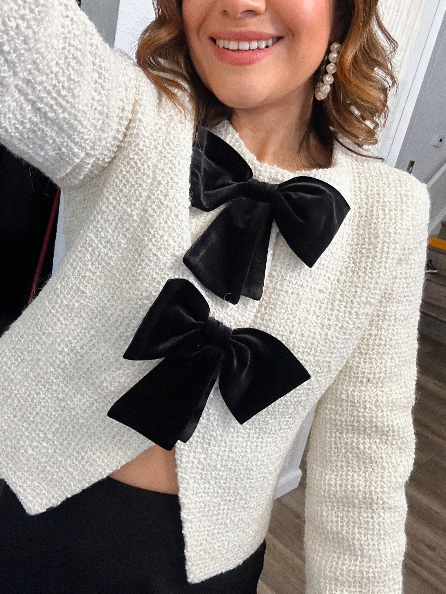 Take 30% off this gorgeous jacket right now!! It runs tts, I’m wearing size xs. 
Linking other favorites from Anthropologie! 

#LTKHoliday #LTKCyberWeek #LTKSaleAlert