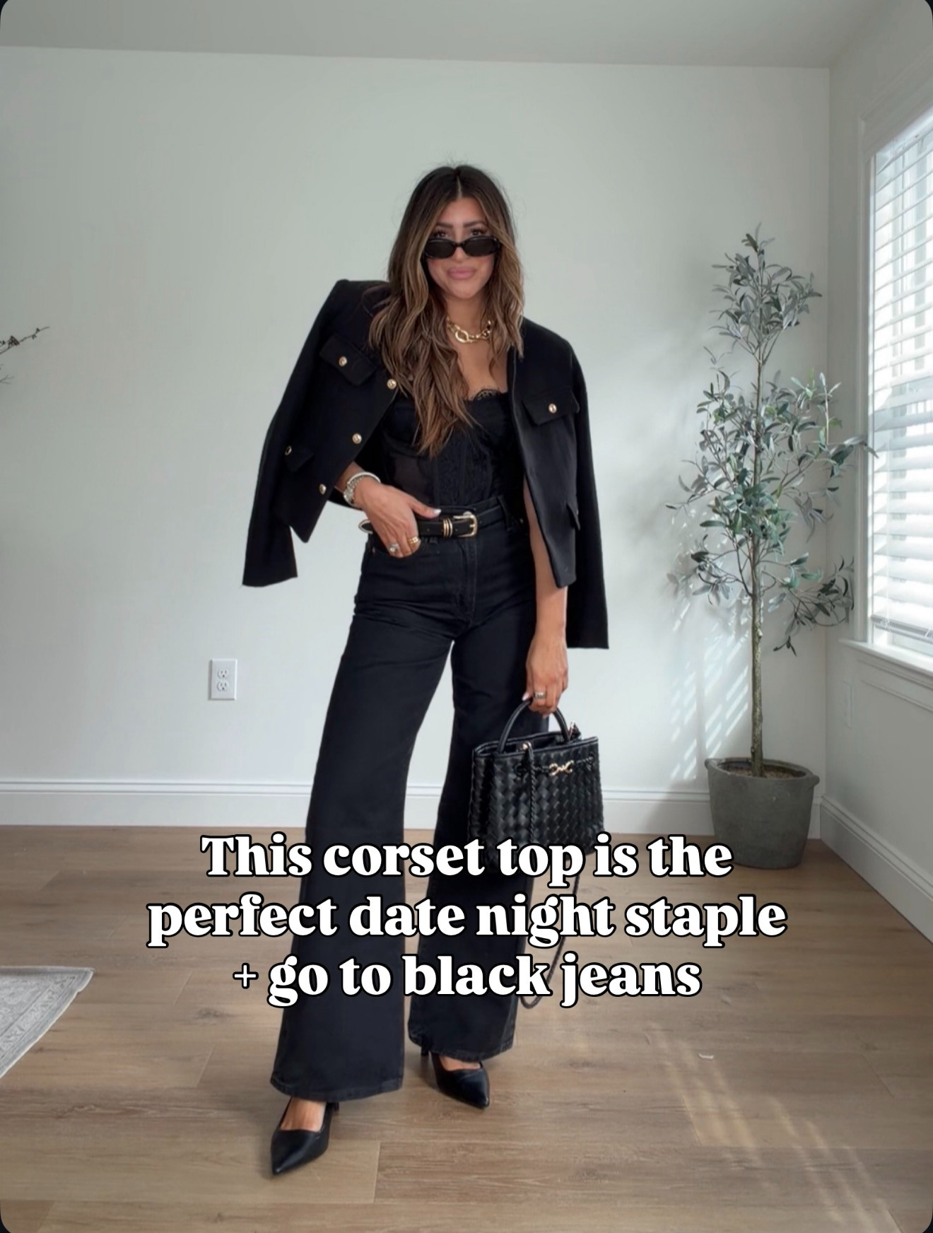 Date night outfit. Size 27 jeans (tts). med top. 

#LTKgrwm #LTKValentine #LTKootd