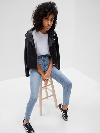 High Rise Universal Legging Jeans with Washwell | Gap Factory