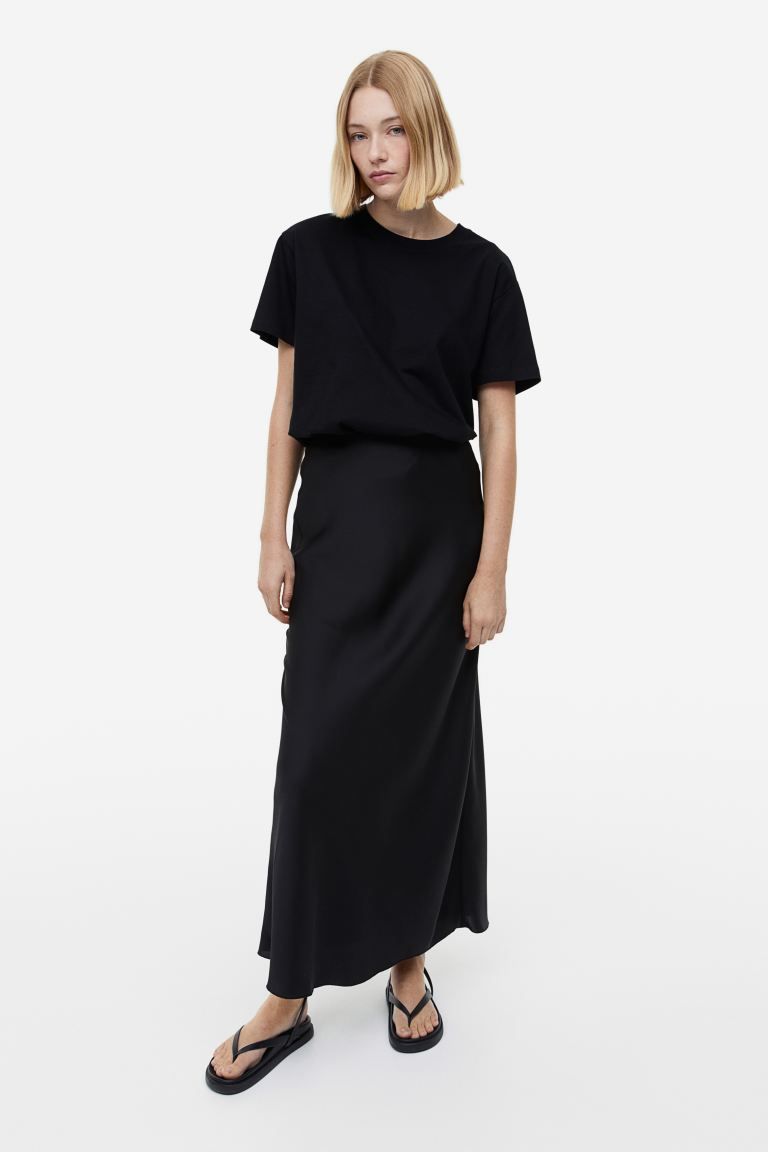 Column Skirt - Black - Ladies | H&M US | H&M (US + CA)