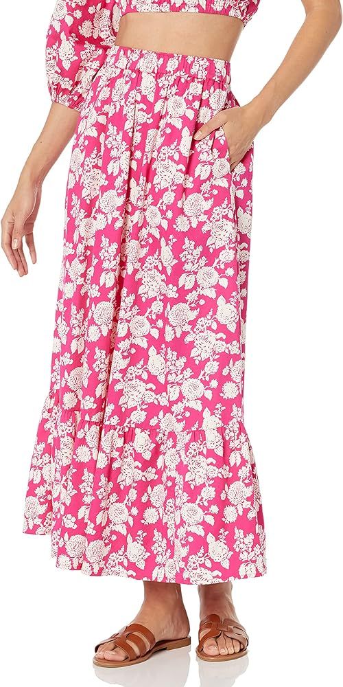 The Drop Women's Anupa Cotton Tiered Midi Skirt | Amazon (US)