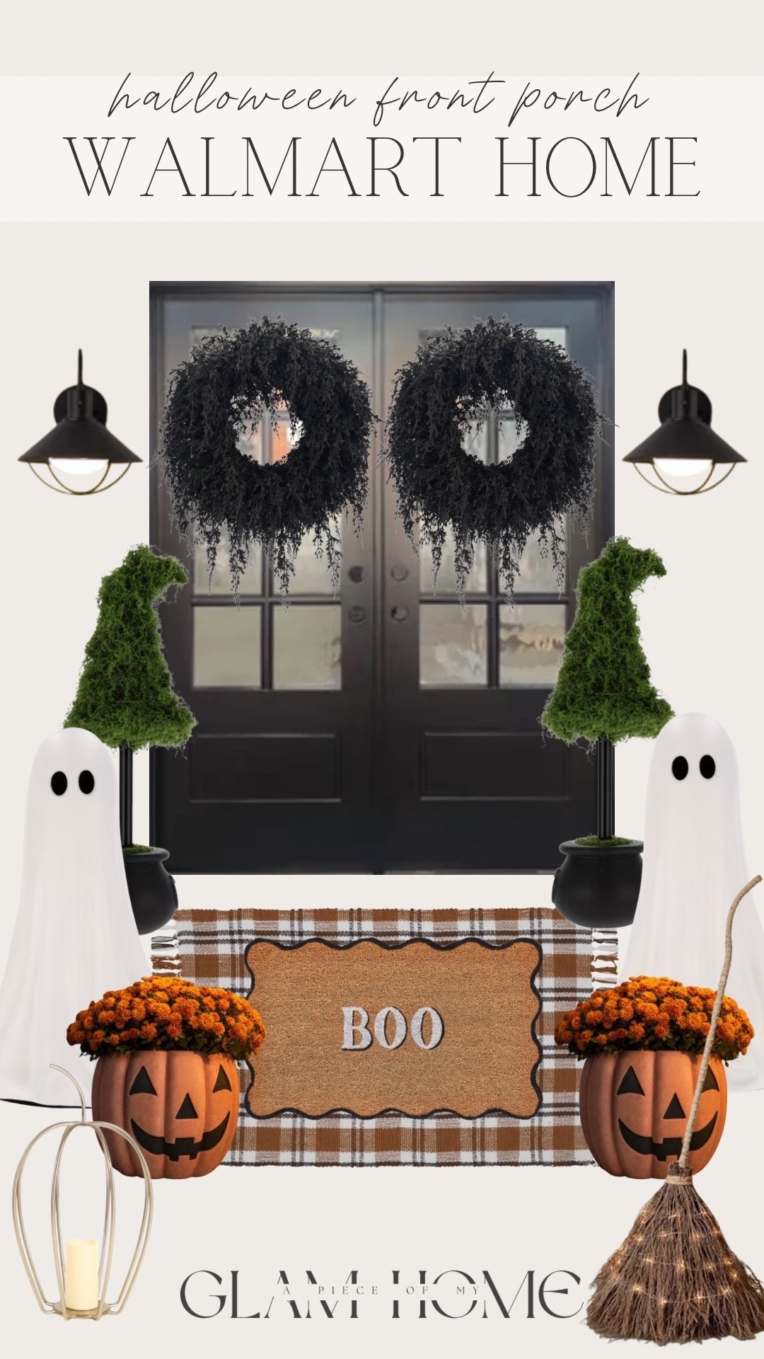 Halloween front porch, Walmart Halloween, Walmart home, Halloween decor, Halloween porch decor, Halloween outdoor decor, spooky porch, festive Halloween decor, Halloween entryway, Halloween doormat, Halloween wreath, Halloween lanterns, Halloween pumpkins, Halloween porch ideas, Halloween decorating ideas, fall porch decor, spooky chic, neutral Halloween, Halloween home decor, budget friendly Halloween, affordable Halloween decor, Walmart finds, Walmart home finds, Halloween 2026, seasonal home decor, front porch inspiration, Halloween curb appeal, cozy Halloween decor, festive front porch

Comment SHOP below to receive a DM with the link to this post on my LTK ⬇ https://liketk.it/6lmPB