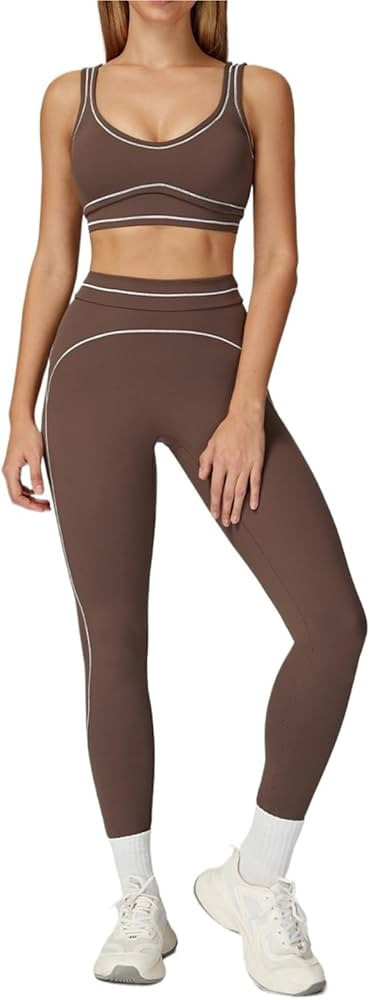 Women Workout Sets Women Tracksuit Sports Bra High Waist Legging Shorts Outfit Gym Set Fitness Ru... | Amazon (CA)
