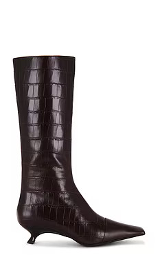 Jeffrey Campbell Nospace-CP Boots in Brown Croco from Revolve.com | Revolve Clothing (Global)