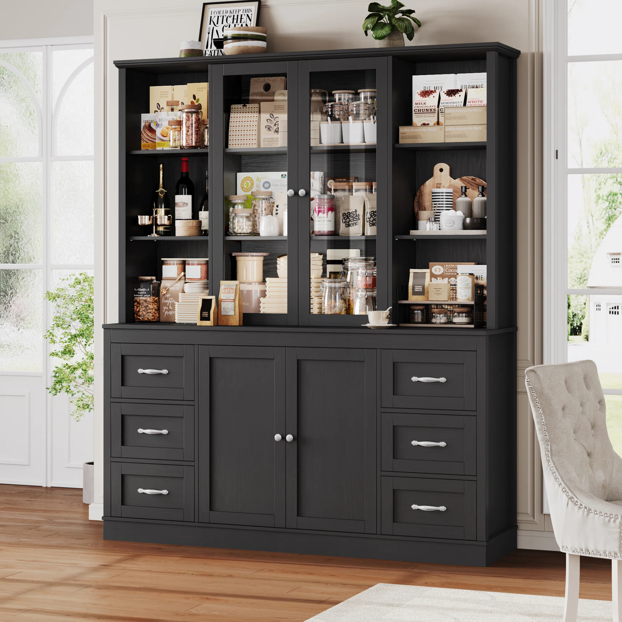 74.4-Inch Tall Pantry & Storage Cabinet | Wayfair North America