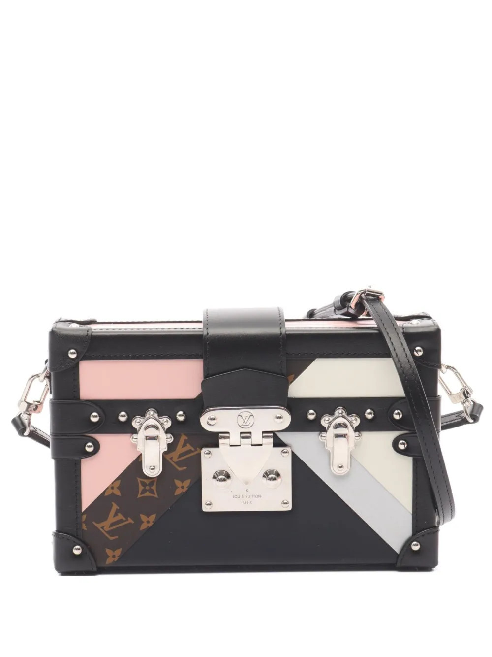 Louis Vuitton Pre-Owned 2019 Petite Malle leather cross body bag - Black | Farfetch Global
