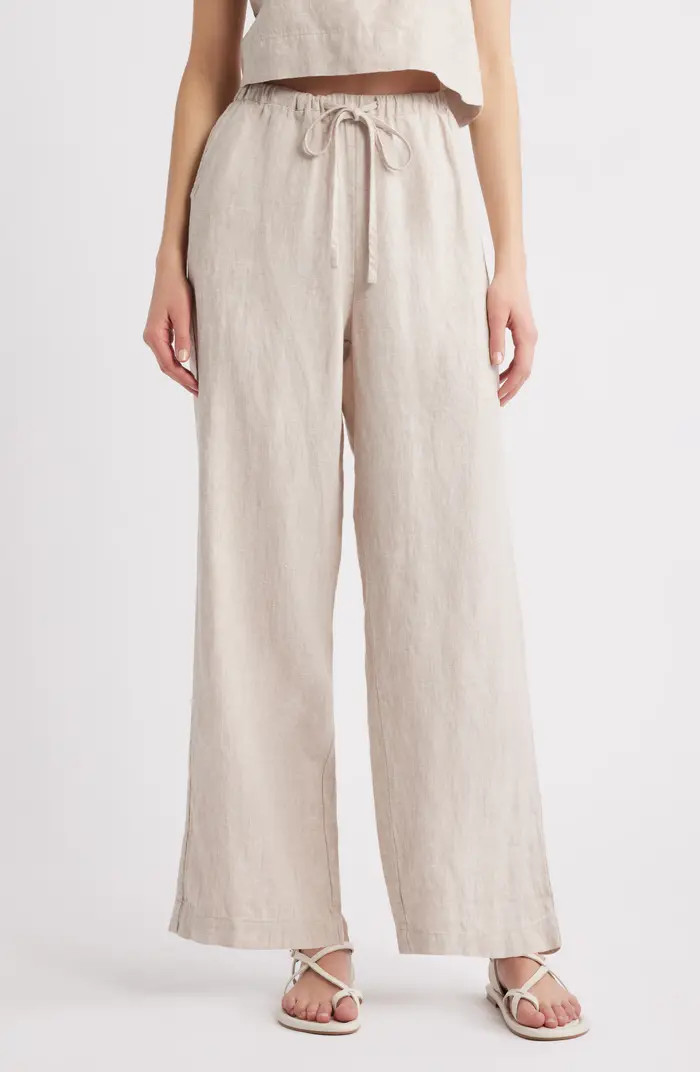 Emmie Linen Drawstring Pants | Nordstrom