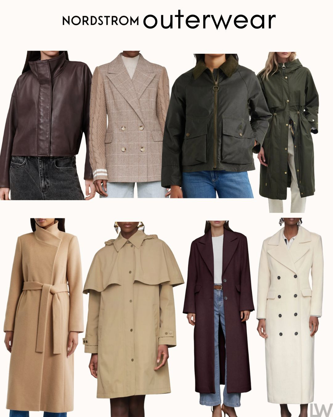 Outerwear…. Great Barbour picks and the trench look isn’t going anywhere :) 