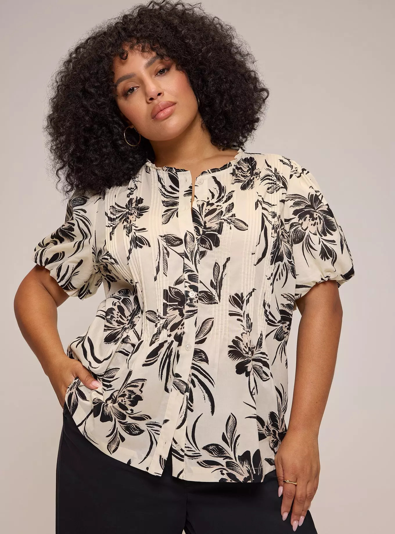 Belle Isle Pintuck Top | Torrid (US & Canada)