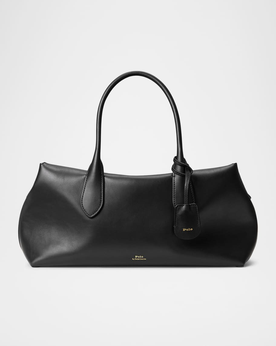 Bellport Medium Smooth Leather Satchel Bag | Neiman Marcus