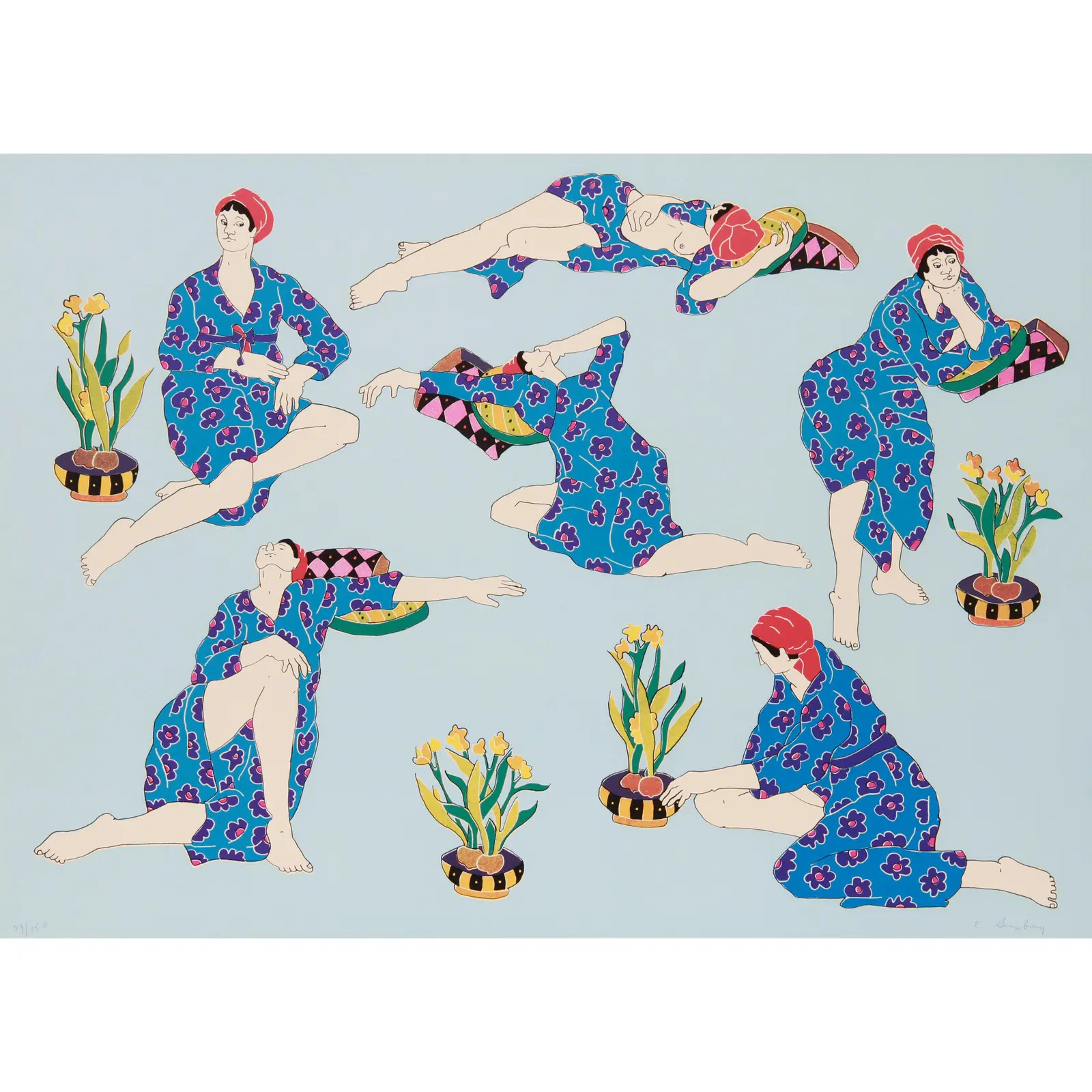 Estelle Ginsburg "Women in Interior No.7" | Chairish