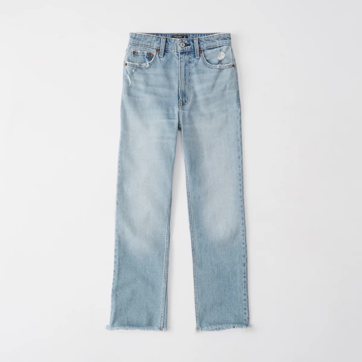 Ultra High Rise Ankle Straight Jeans | Abercrombie & Fitch US & UK
