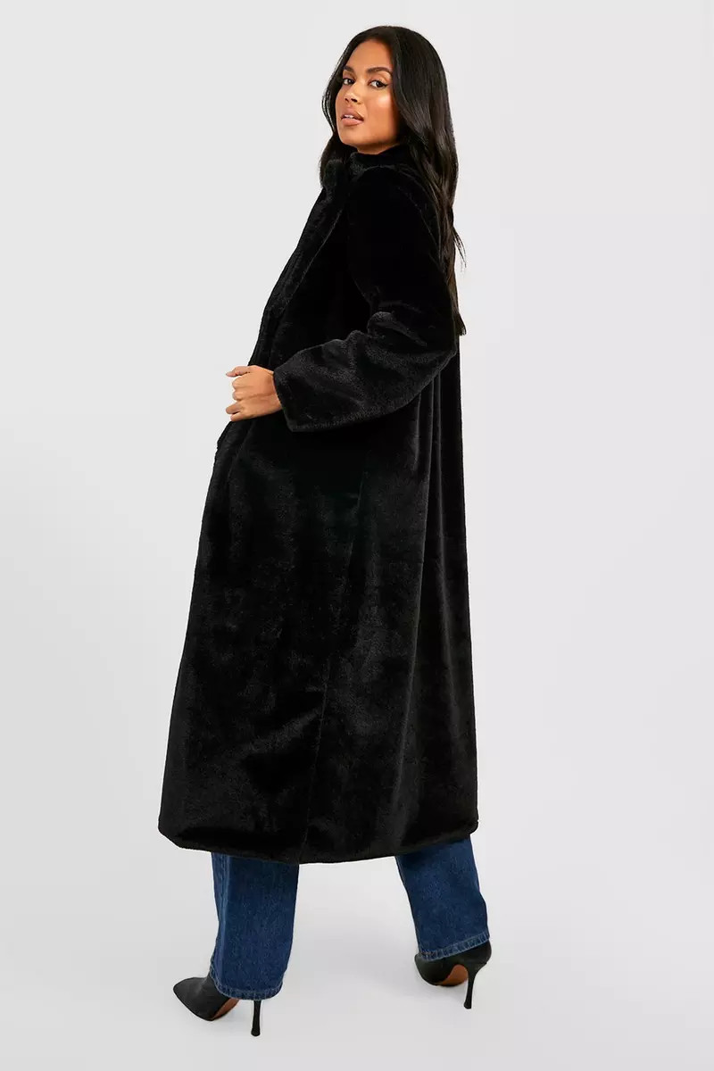 Longline Faux Fur Coat | Debenhams UK