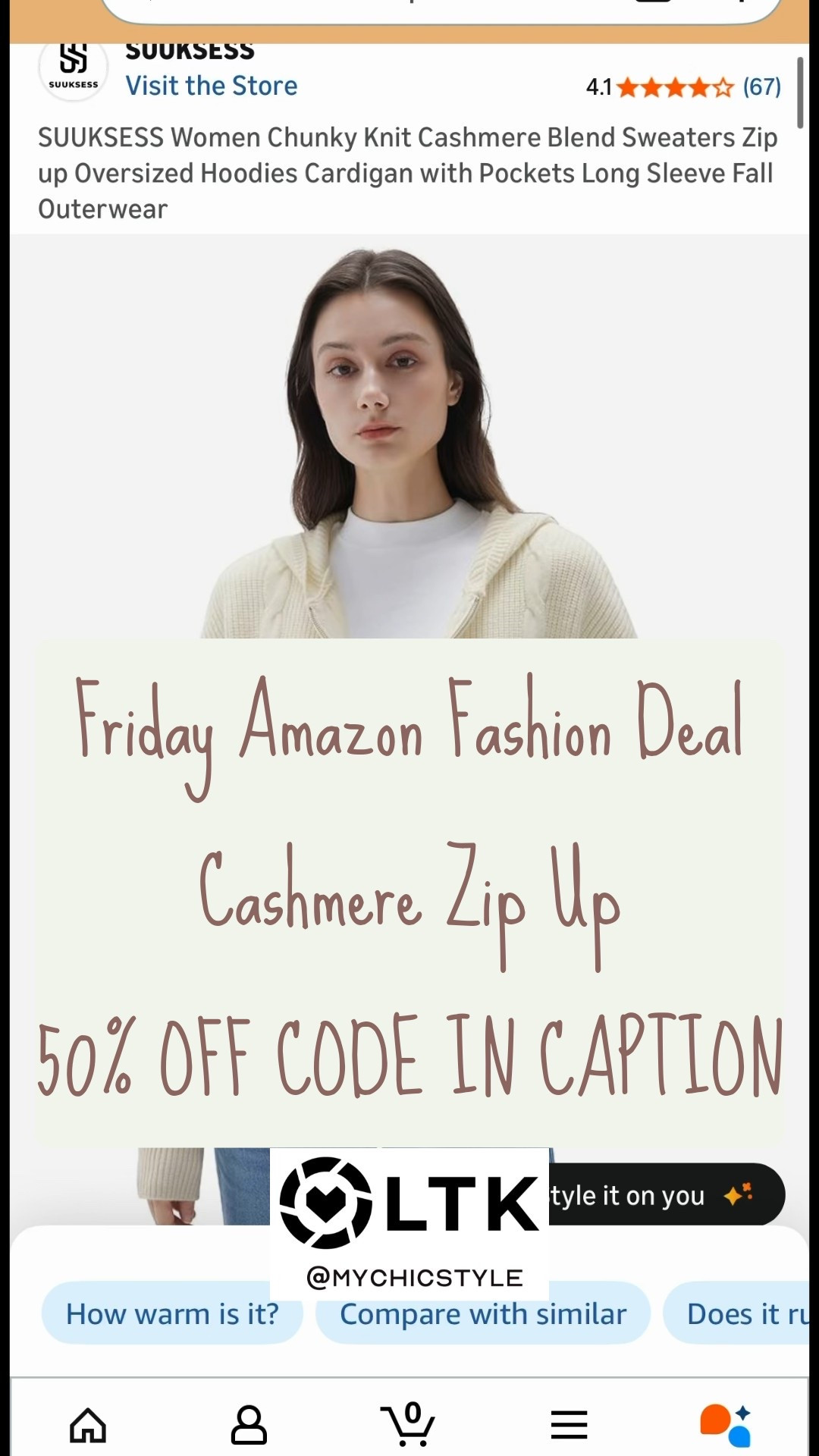 Up to 60% OFF Cashmere-Look Sweaters 🤍 SUUKSESS women’s cashmere-style sweater looks and feels so luxe—soft, lightweight, and polished with a designer-inspired, classic silhouette. This is the kind of elevated knit that instantly makes an outfit look more expensive.

✨ Deal details:
• 50% off with code 2S7HYTDT
• PLUS extra 10% coupon
• Final price: $11.98–$16.89 (Reg. $29.96–$32.96)

🗓 Sale runs January 22 – January 31, 2026 (ends 11:59 PM PST)

👉 Tap to shop before it sells out—this is a rare chance to grab a cashmere-look sweater at an under-$20 price point.

#LTKSaleAlert #LTKSeasonal #LTKOOTD LTK petite girl friendly sizes start at xs. LTK valentine day gift for her 

#LTKPetite #LTKValentine #LTKSaleAlert