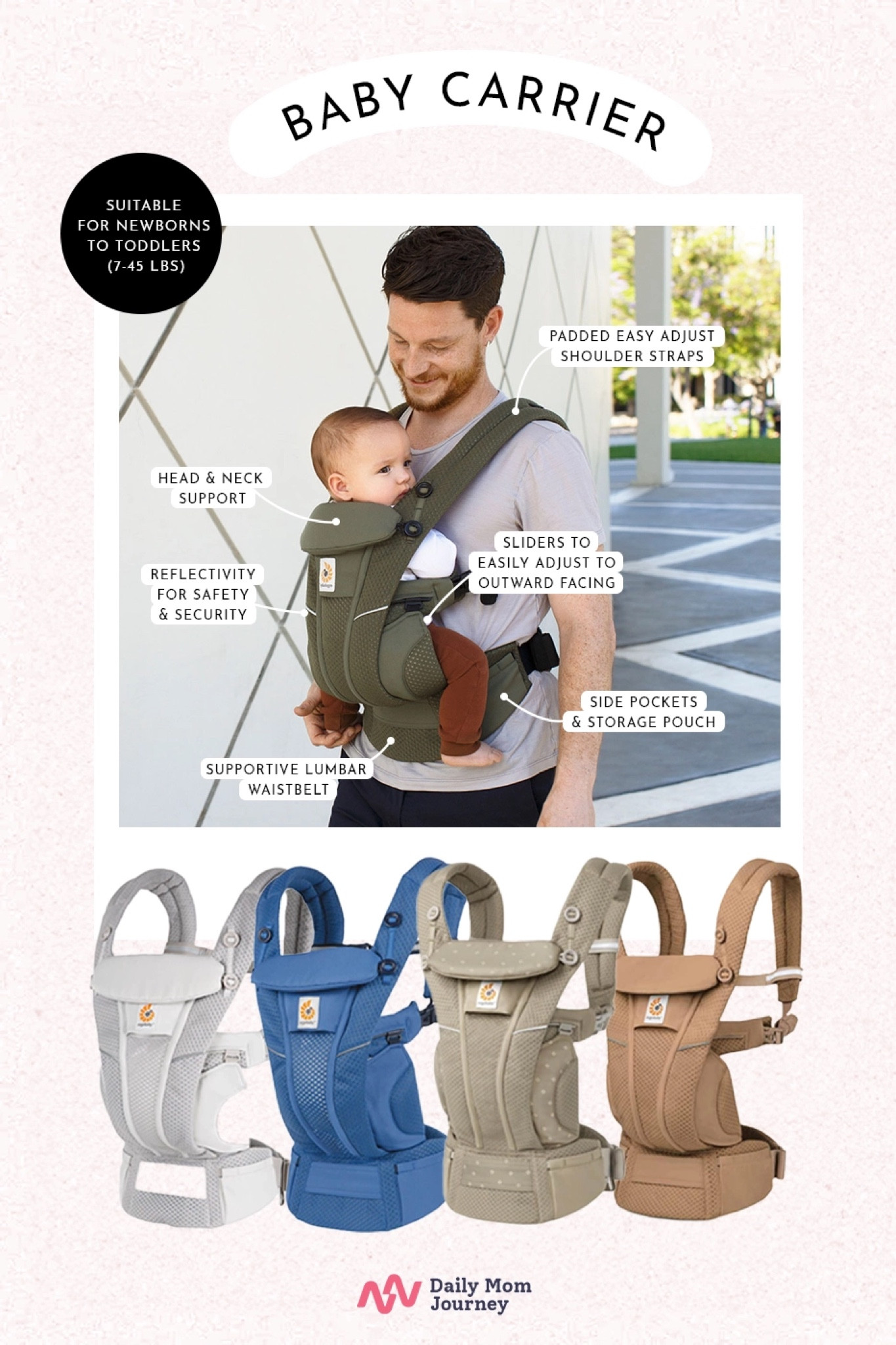 Dad On-the-Go: Keep your little one close with the stylish olive green ErgoBaby Omni Breeze baby carrier. #Dadoutfit #manoutfit

#LTKFamily #LTKBaby #LTKMens