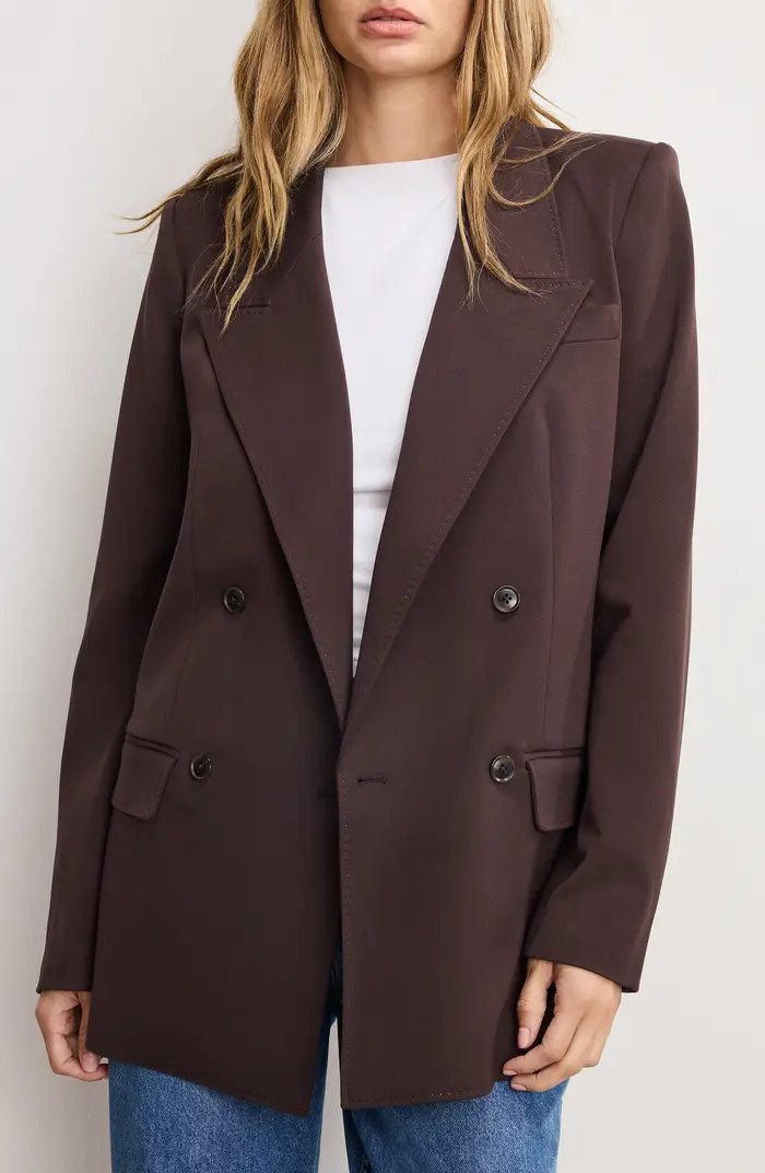 Good American Essential Double Breasted Blazer | Nordstrom | Nordstrom
