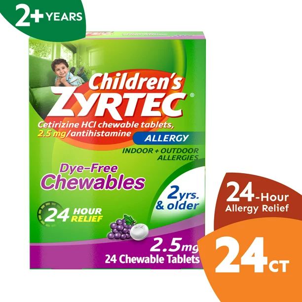 Related pagesZyrtec CollectionChildren's Cetirizine MedicineZyrtec AllergyLoratadine Allergy Medi... | Walmart (US)