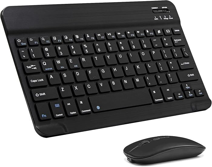 Ultra-Slim Bluetooth Keyboard and Mouse Combo Rechargeable Portable Wireless Keyboard Mouse Set f... | Amazon (US)