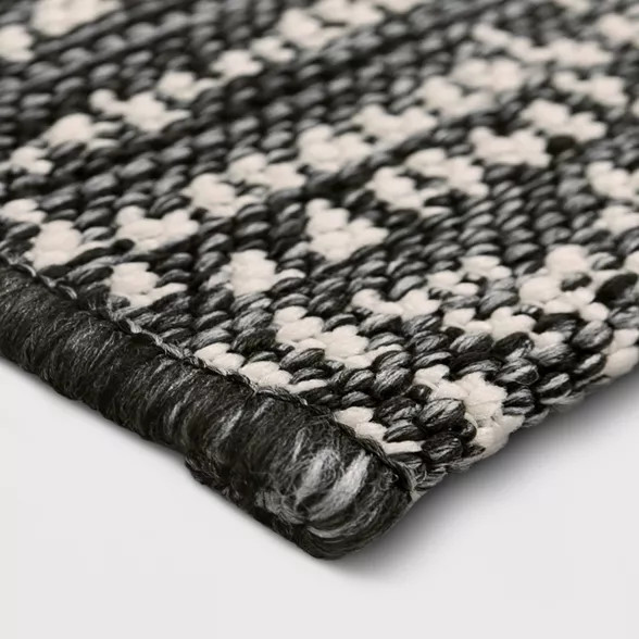Diamond Pixel Outdoor Rug Black - Project 62™ | Target