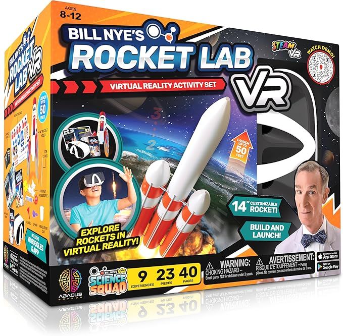 Abacus Brands Bill Nye's Science Squad: Rocket Lab VR - Virtual Reality Kids Science Kit, Book an... | Amazon (US)